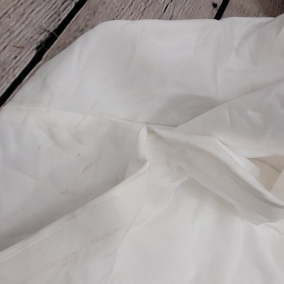 Alfred Angelo White Pearl Beaded Train Bridal A-Line #1973 Wedding Dress Gown 16 - Picture 5 of 16